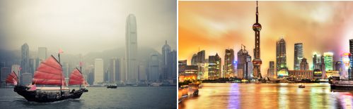 Hong Kong and Shanghai, China